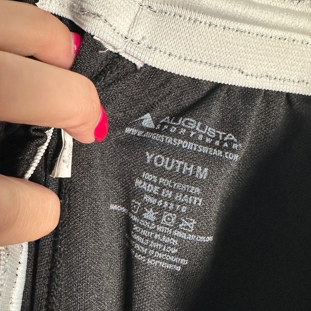 3/$20💥‎ Augusta Sportswear Kids Black Baseball Pants w/ Cuffed Ankles